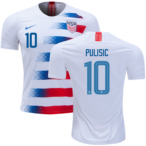 USA #10 Pulisic Home Kid Soccer Country Jersey