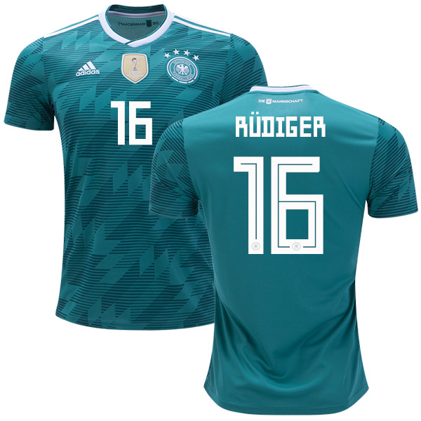 Germany #16 Rudiger Away Kid Soccer Country Jersey