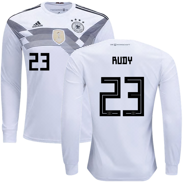 Germany #23 Rudy Home Long Sleeves Kid Soccer Country Jersey