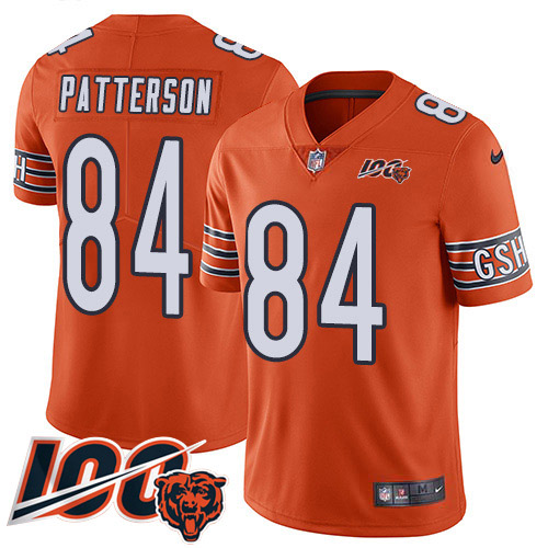 Nike Bears #84 Cordarrelle Patterson Orange Youth Stitched NFL Limited Rush 100th Season Jersey