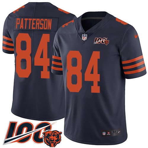 Nike Bears #84 Cordarrelle Patterson Navy Blue Alternate Youth Stitched NFL 100th Season Vapor Untouchable Limited Jersey