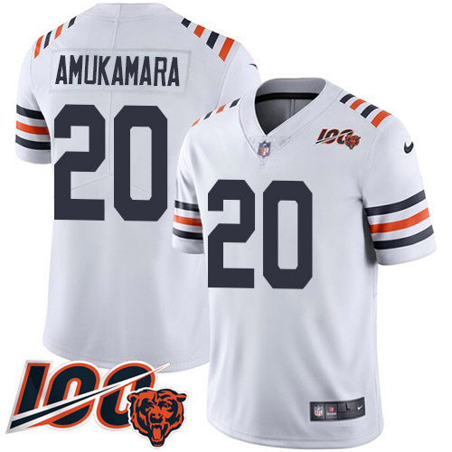 Nike Bears #20 Prince Amukamara White Alternate Youth Stitched NFL Vapor Untouchable Limited 100th Season Jersey