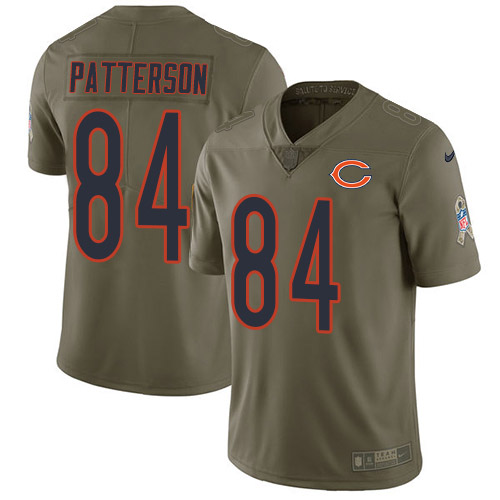 Nike Bears #84 Cordarrelle Patterson Olive Youth Stitched NFL Limited 2017 Salute To Service Jersey