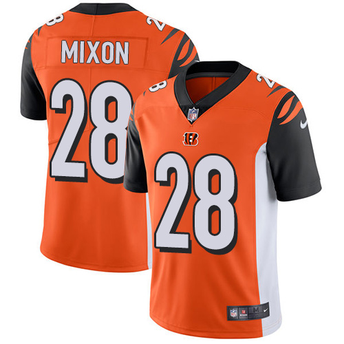 Nike Bengals #28 Joe Mixon Orange Alternate Youth Stitched NFL Vapor Untouchable Limited Jersey