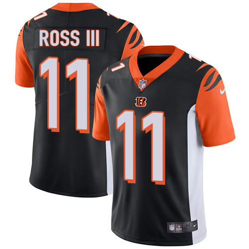 Nike Bengals #11 John Ross III Black Team Color Youth Stitched NFL Vapor Untouchable Limited Jersey
