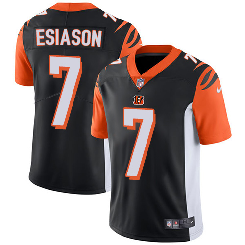 Nike Bengals #7 Boomer Esiason Black Team Color Youth Stitched NFL Vapor Untouchable Limited Jersey