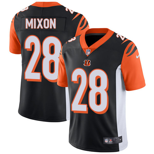 Nike Bengals #28 Joe Mixon Black Team Color Youth Stitched NFL Vapor Untouchable Limited Jersey