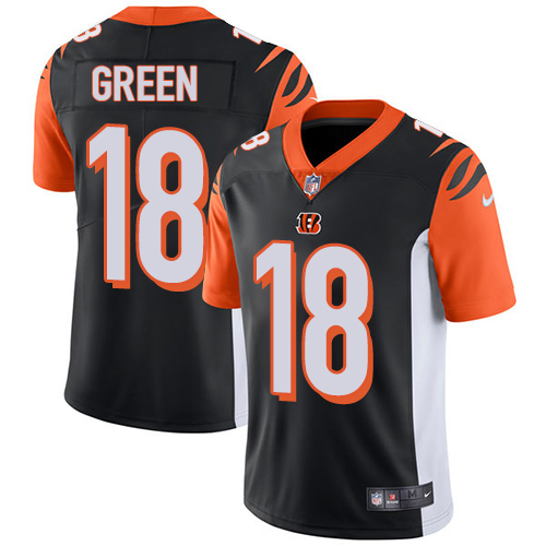 Nike Bengals #18 A.J. Green Black Team Color Youth Stitched NFL Vapor Untouchable Limited Jersey
