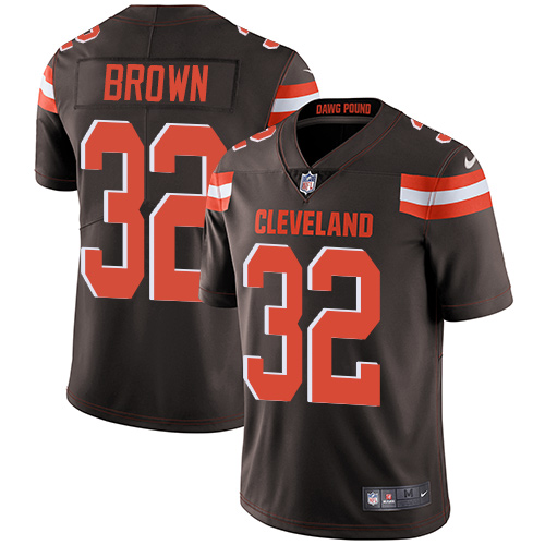 Nike Browns #32 Jim Brown Brown Team Color Youth Stitched NFL Vapor Untouchable Limited Jersey