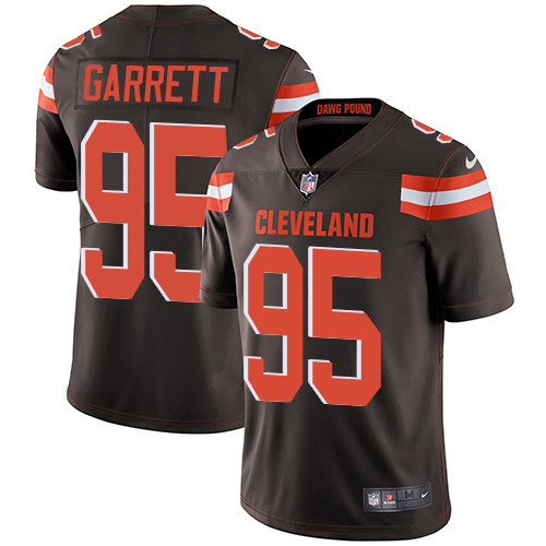 Nike Browns #95 Myles Garrett Brown Team Color Youth Stitched NFL Vapor Untouchable Limited Jersey