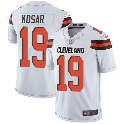 Nike Browns #19 Bernie Kosar White Youth Stitched NFL Vapor Untouchable Limited Jersey