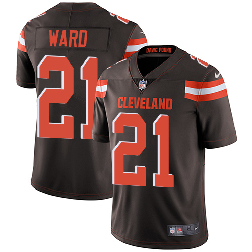 Nike Browns #21 Denzel Ward Brown Team Color Youth Stitched NFL Vapor Untouchable Limited Jersey