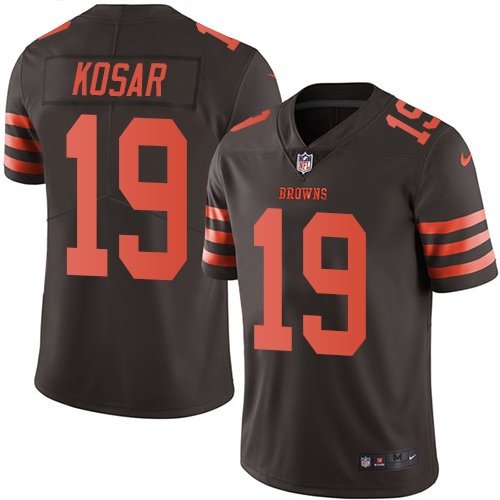 Nike Browns #19 Bernie Kosar Brown Youth Stitched NFL Limited Rush Jersey