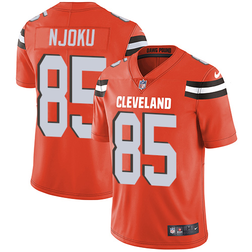 Nike Browns #85 David Njoku Orange Alternate Youth Stitched NFL Vapor Untouchable Limited Jersey