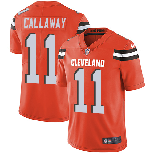 Nike Browns #11 Antonio Callaway Orange Alternate Youth Stitched NFL Vapor Untouchable Limited Jersey