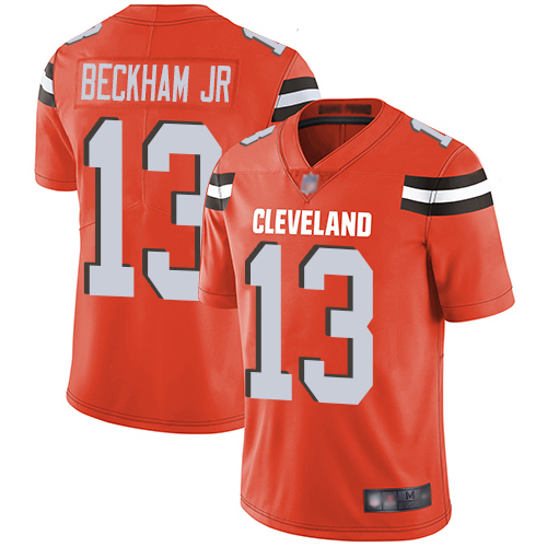 Nike Browns #13 Odell Beckham Jr Orange Alternate Youth Stitched NFL Vapor Untouchable Limited Jersey