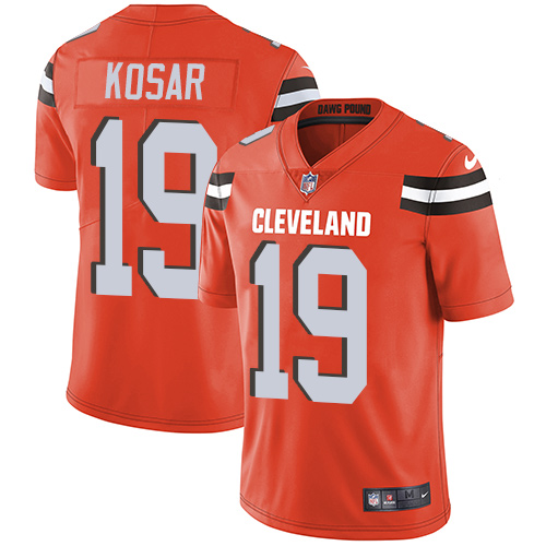 Nike Browns #19 Bernie Kosar Orange Alternate Youth Stitched NFL Vapor Untouchable Limited Jersey