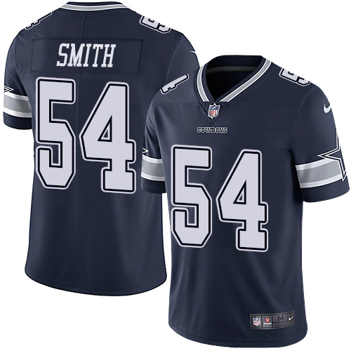 Nike Cowboys #54 Jaylon Smith Navy Blue Team Color Youth Stitched NFL Vapor Untouchable Limited Jersey