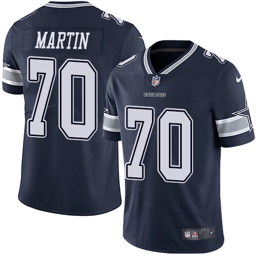 Nike Cowboys #70 Zack Martin Navy Blue Team Color Youth Stitched NFL Vapor Untouchable Limited Jersey