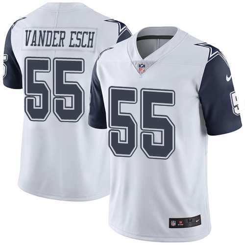 Nike Cowboys #55 Leighton Vander Esch White Youth Stitched NFL Limited Rush Jersey