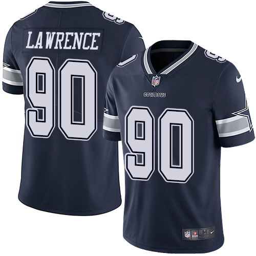 Nike Cowboys #90 Demarcus Lawrence Navy Blue Team Color Youth Stitched NFL Vapor Untouchable Limited Jersey