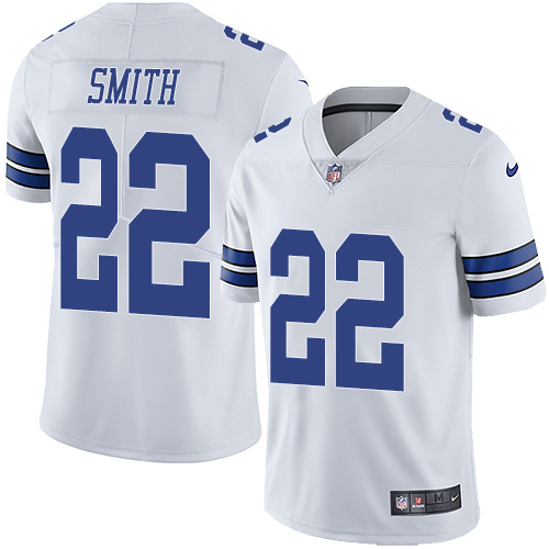 Nike Cowboys #22 Emmitt Smith White Youth Stitched NFL Vapor Untouchable Limited Jersey