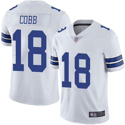 Nike Cowboys #18 Randall Cobb White Youth Stitched NFL Vapor Untouchable Limited Jersey