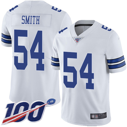 Nike Cowboys #54 Jaylon Smith White Youth Stitched NFL 100th Season Vapor Limited Jersey
