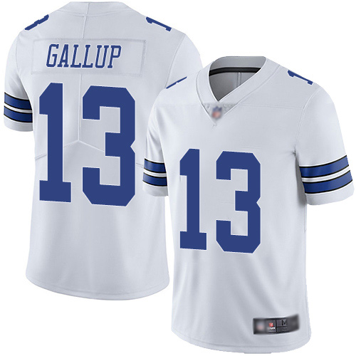 Nike Cowboys #13 Michael Gallup White Youth Stitched NFL Vapor Untouchable Limited Jersey