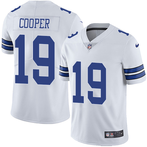 Nike Cowboys #19 Amari Cooper White Youth Stitched NFL Vapor Untouchable Limited Jersey