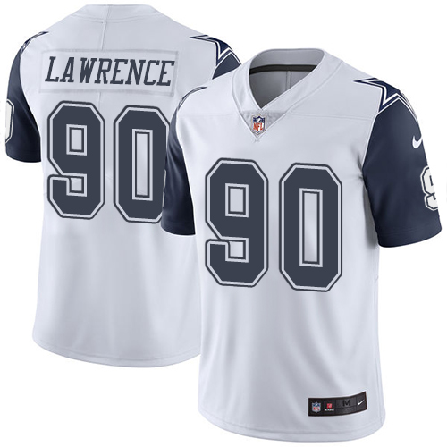 Nike Cowboys #90 Demarcus Lawrence White Youth Stitched NFL Limited Rush Jersey