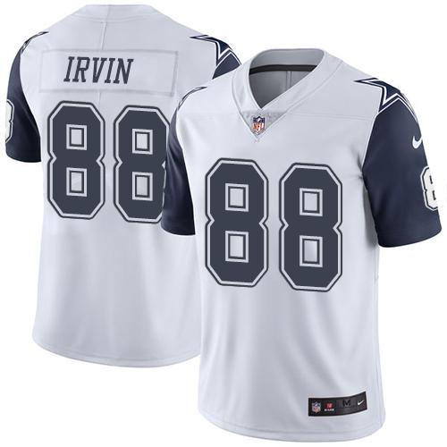 Nike Cowboys #88 Michael Irvin White Youth Stitched NFL Limited Rush Jersey