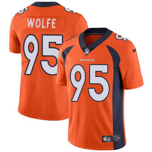 Nike Broncos #95 Derek Wolfe Orange Team Color Youth Stitched NFL Vapor Untouchable Limited Jersey