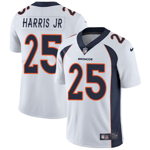 Nike Broncos #25 Chris Harris Jr White Youth Stitched NFL Vapor Untouchable Limited Jersey