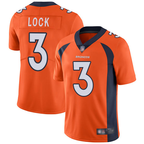 Nike Broncos #3 Drew Lock Orange Team Color Youth Stitched NFL Vapor Untouchable Limited Jersey