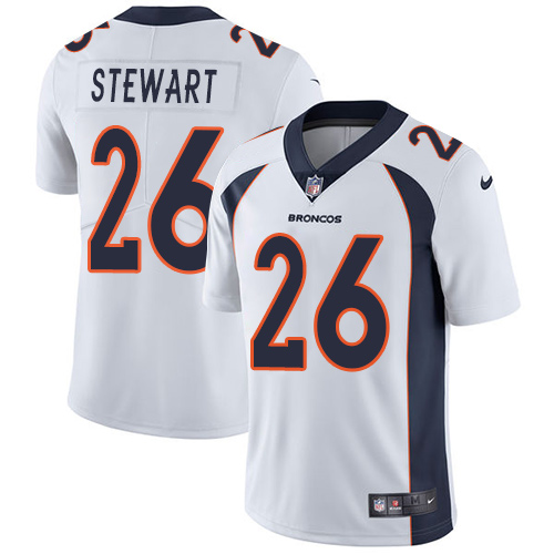 Nike Broncos #26 Darian Stewart White Youth Stitched NFL Vapor Untouchable Limited Jersey