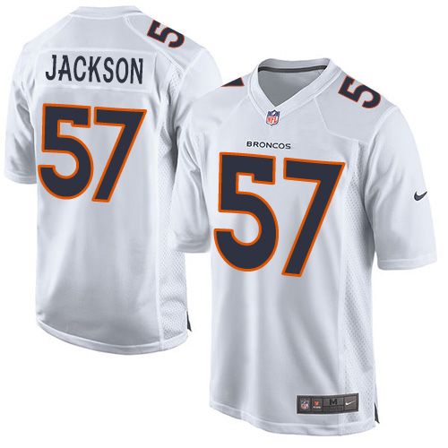 Nike Broncos #57 Tom Jackson White Youth Stitched NFL Game Event Jersey