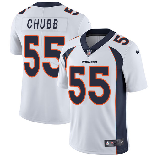 Nike Broncos #55 Bradley Chubb White Youth Stitched NFL Vapor Untouchable Limited Jersey