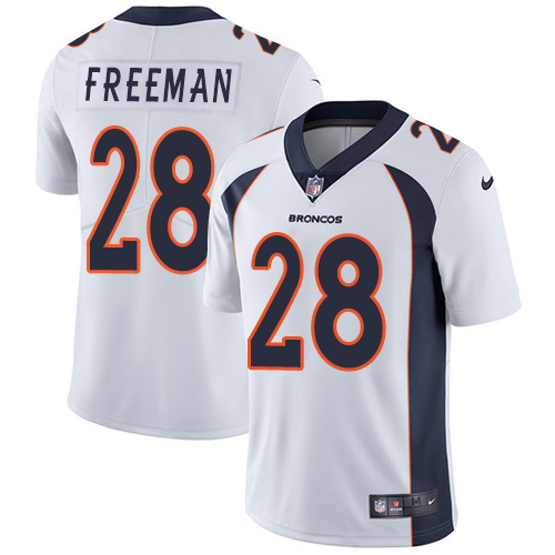 Nike Broncos #28 Royce Freeman White Youth Stitched NFL Vapor Untouchable Limited Jersey