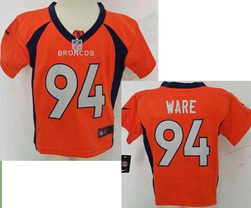 Toddler Nike Broncos #94 DeMarcus Ware Orange Team Color Stitched NFL Elite Jersey
