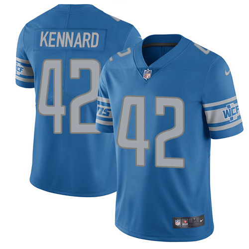 Nike Lions #42 Devon Kennard Light Blue Team Color Youth Stitched NFL Vapor Untouchable Limited Jersey
