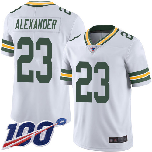 Nike Packers #23 Jaire Alexander White Youth Stitched NFL 100th Season Vapor Limited Jersey