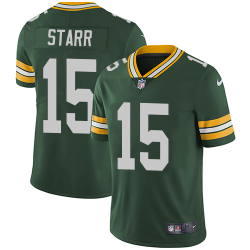 Nike Packers #15 Bart Starr Green Team Color Youth Stitched NFL Vapor Untouchable Limited Jersey