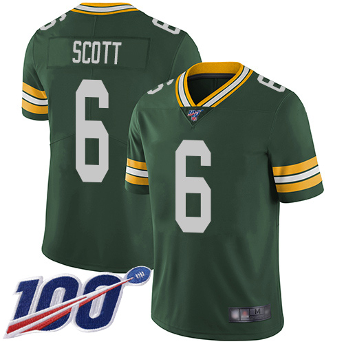 Nike Packers #6 JK Scott Green Team Color Youth Stitched NFL 100th Season Vapor Limited Jersey