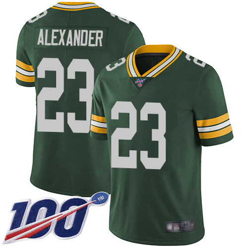 Nike Packers #23 Jaire Alexander Green Team Color Youth Stitched NFL 100th Season Vapor Limited Jersey