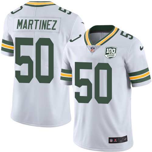Nike Packers #50 Blake Martinez White Youth 100th Season Stitched NFL Vapor Untouchable Limited Jersey
