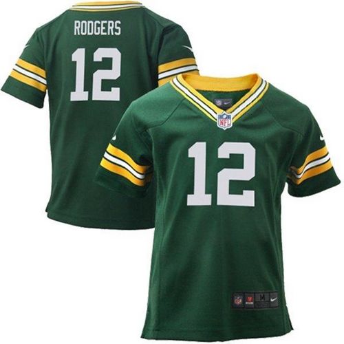Toddler Nike Packers #12 Aaron Rodgers Green Team Color Stitched NFL Elite Jersey