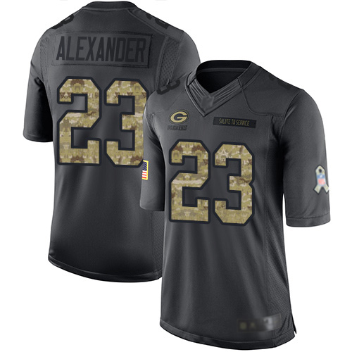 Nike Packers #23 Jaire Alexander Black Youth Stitched NFL Limited 2016 Salute to Service Jersey