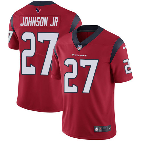 Nike Texans #27 Duke Johnson Jr Red Alternate Youth Stitched NFL Vapor Untouchable Limited Jersey