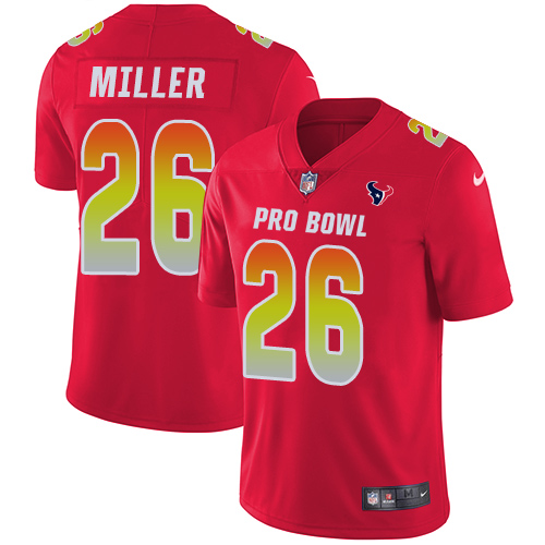 Nike Texans #26 Lamar Miller Red Youth Stitched NFL Limited AFC 2019 Pro Bowl Jersey